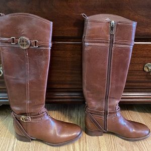 Brown Tory Burch Riding Boots